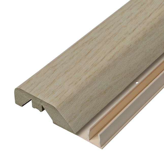 Project Source Winter Park Oak 0.66-in T x 2.14-in W x 84-in L Wood 4-in-1 Floor Moulding