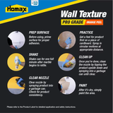 Homax Pro grado 25 oz Tintado/Cáscara de Naranja Blanca Spray para textura de pared a base de agua