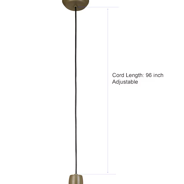 Lámpara colgante colgante de campana de granja de bronce de Project Source