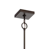 Kichler Branko Aged Bronze Rustic Square Mini Hanging Pendant Light