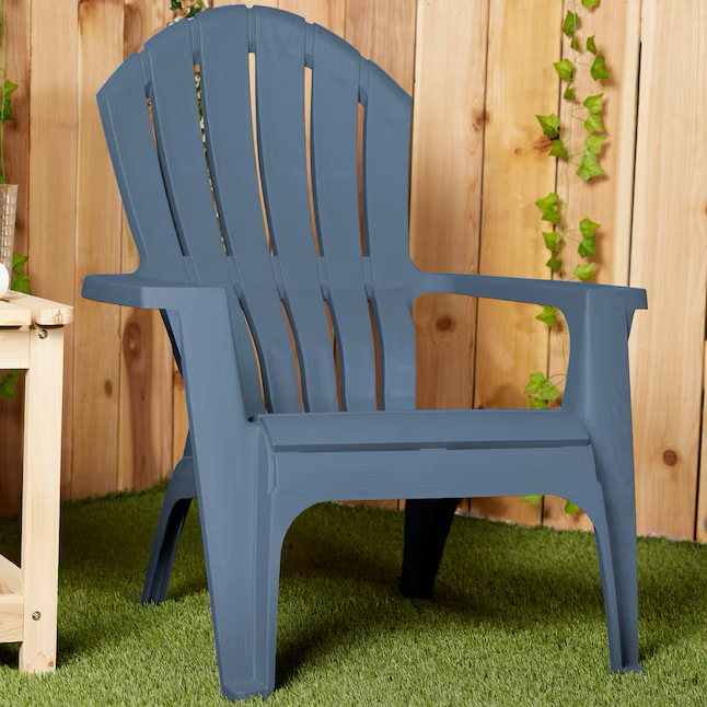 adams mfg corp stackable resin adirondack chair with slat seat
