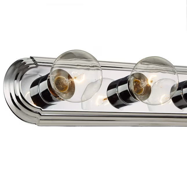 Project Source 36-Zoll-LED-Waschtisch-Lichtleiste mit 6 Leuchten in Chrom 