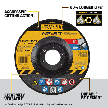 DEWALT 4.5-in Aluminum Oxide Cut-off Wheel