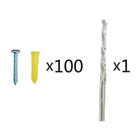 Project Source 20-lb 1/5-in x 7/8-in Drywall Anchors with Screws Included (100-Pack)