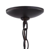 Project Source Roseall 5-Licht-Kronleuchter mit ölgeriebenem Bronze-Design, moderner/zeitgenössischer LED-Kronleuchter mit Trockenfunktion 