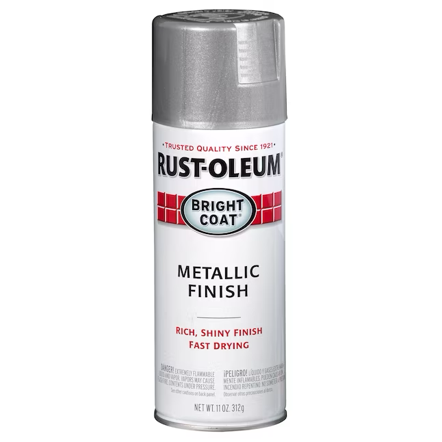 Rust-Oleum Stops Rust Satin Metallic Aluminum Metallic Spray Paint (NET WT. 11-oz)