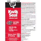 Dap 18008 Kwik Seal Adhesive Caulk - Clear, 5.5oz