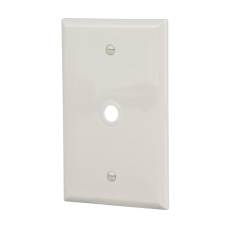 Eaton 1-Gang Midsize Light Almond Polycarbonate Indoor Wall Plate