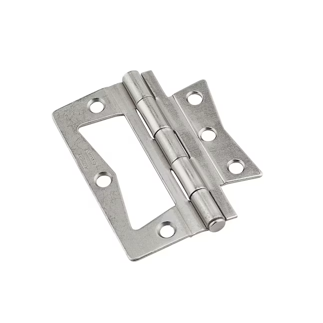 RELIABILT 3-in-in Satin Nickel Non-Mortise Bi-Fold Door Hinge (2-Pack)