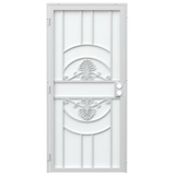 RELIABILT Alexandria 36-in x 81-in White Steel Surface Mount Security Door with White Screen