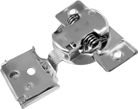 SABER SELECT 3/4 in. Overlay Soft Closing Face Frame Cabinet Hinges (Nickel Plated, 2-Pack)