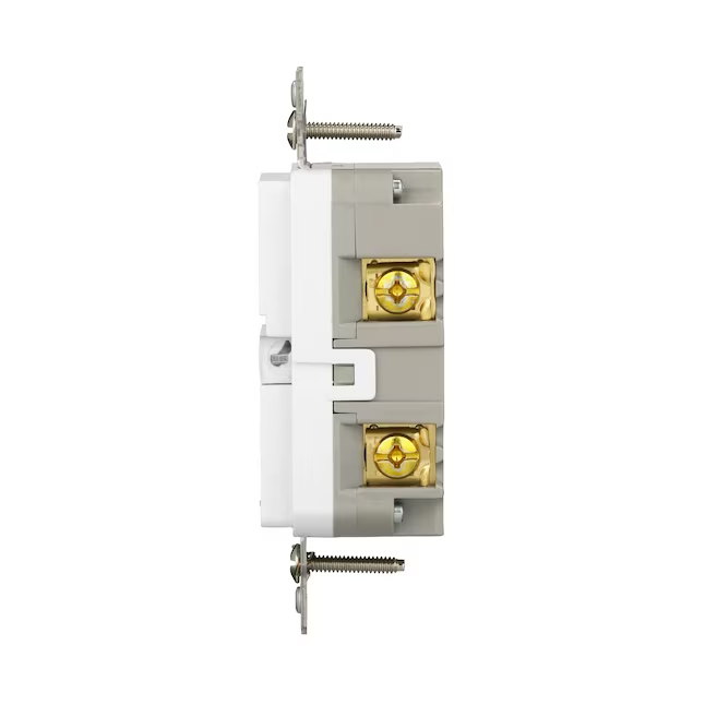 Eaton 15-Amp 125-volt GFCI Residential Decorator Outlet, White