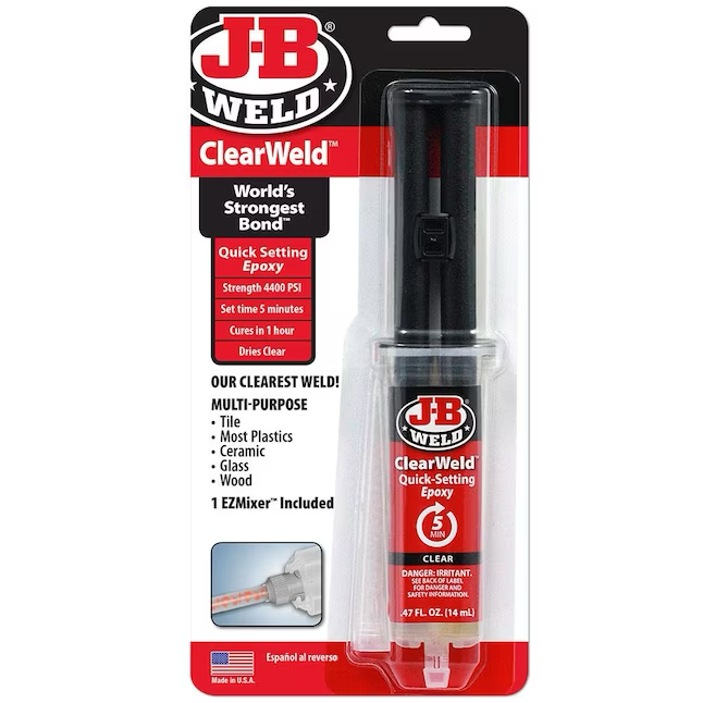 J-B WELD Clearweld Epoxy Adhesive - 0.47 Oz