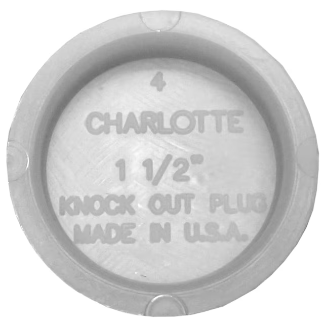 Tapa de prueba DWV de PVC de 1-1/2 pulgadas Charlotte Pipe
