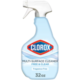Clorox Free and Clear Limpiador multiuso líquido desinfectante sin fragancia, 32 onzas líquidas