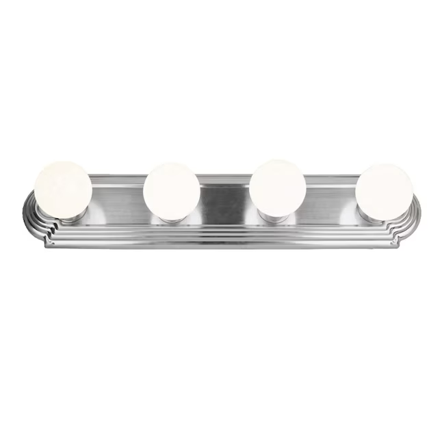 Project Source 24-in 4-Light Brushed Nickel Traditional Vanity Light Bar