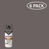 Rust-Oleum Stops Rust Custom Spray 5 en 1, paquete de 6 pinturas en aerosol de bronce anodizado semibrillante (PESO NETO 12 oz)