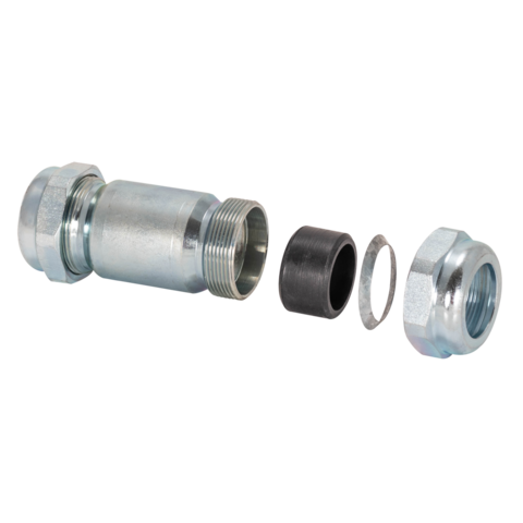 Eastman 3/4 in. IPS - 4-1/8 in. Length Compression Coupling - Galvanized Long Pattern