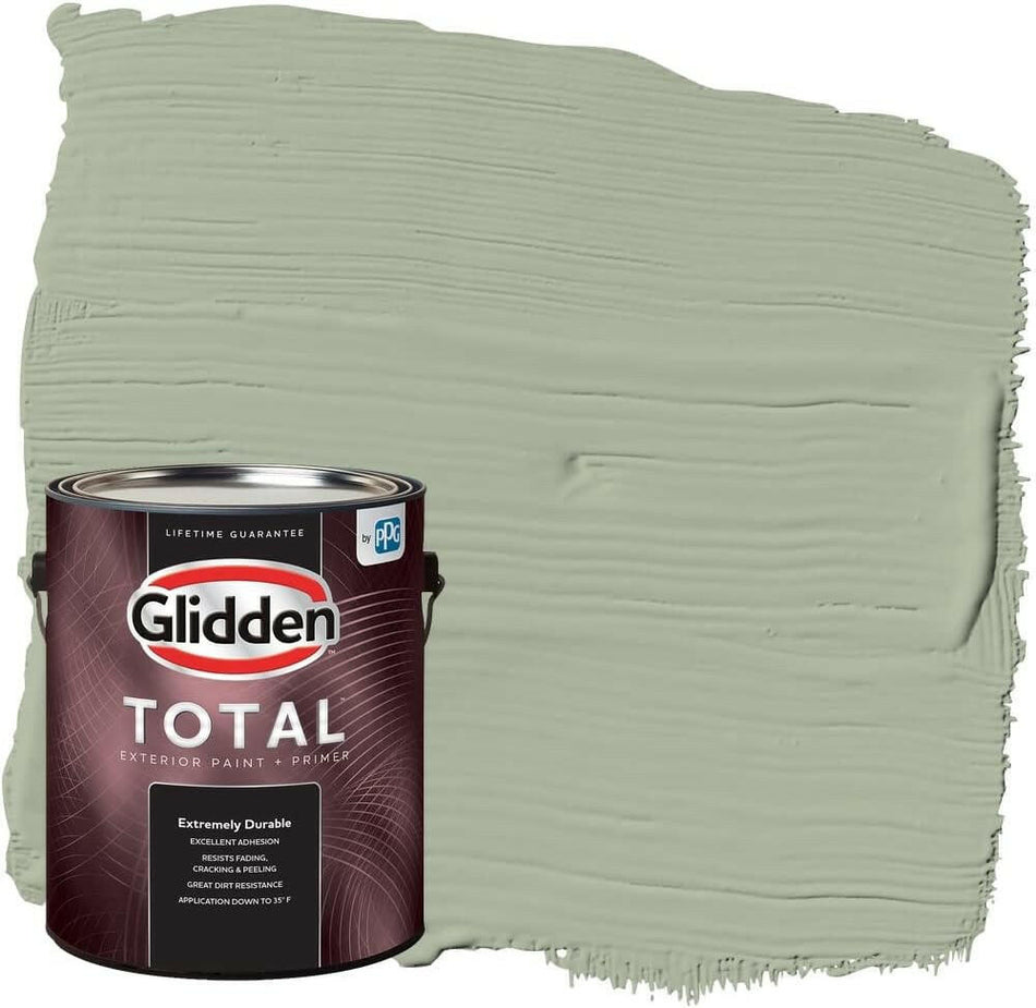 Glidden Total Exterior Paint &amp; Primer semibrillante, Gargoyle