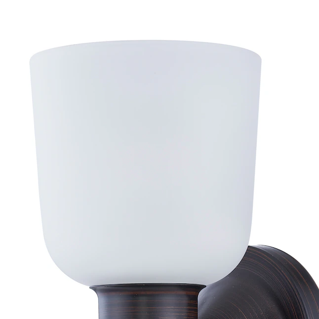 Project Source 4.52-in W 1-Light Oil-Rubbed Bronze Wall Sconce