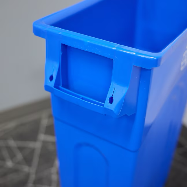 Project Source 23-Gallons Blue Indoor Recycling Bin