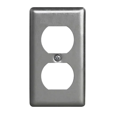 RACO 1-Gang Rectangle Metal Electrical Box Cover