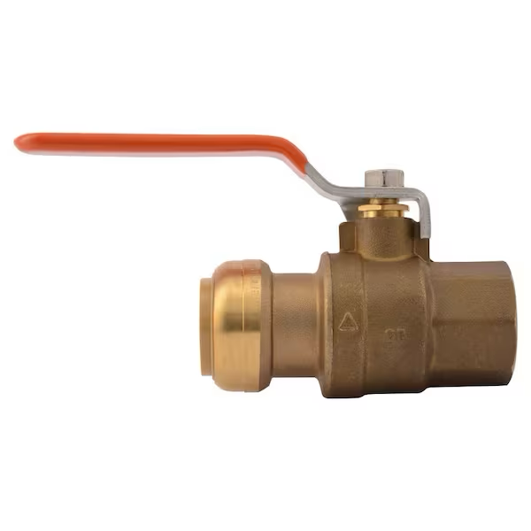 SharkBite 1 in. Brass Push-to-Connect X Female Pipe Thread Ball Valve