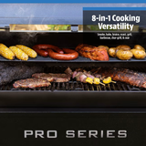 Pit Boss Pro Series V3 1150-Sq in Grey Pellet Grill with smart compatibility