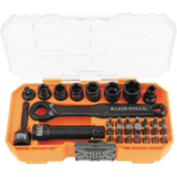 Klein Tools 32-Piece 1/4-Inch Drive Impact Rated Pass Through Socket Wrench Set