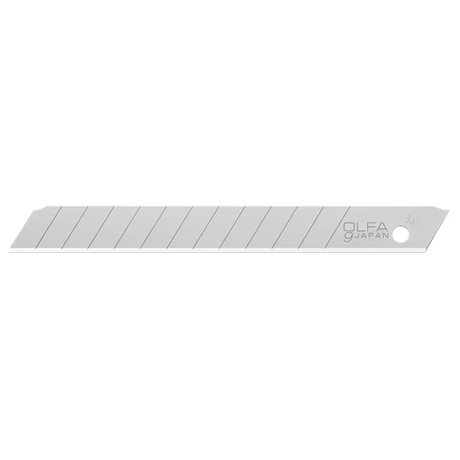 OLFA Carbon Steel 9Mm Snap-off Utility Razor Blade(10-Pack)