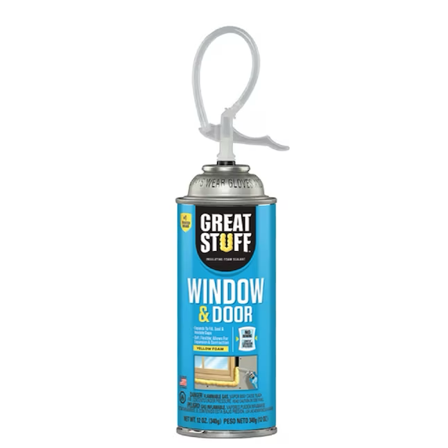 GREAT STUFF Window and Door 12-oz Straw Indoor/Outdoor Spray Foam Insulation