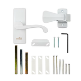 WRIGHT PRODUCTS 2.3-in White Zinc Screen/Storm Door Handle Set Hardware Kit