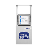 Project Source 2-Stufen-Klapphocker aus grauem Stahl mit einer Kapazität von 225 Pfund