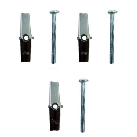 Project Source 3/16-in x 2-in Zinc-plated Interior Anchor Bolt (3-Count)