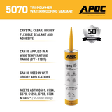 APOC 5070 10.1-oz Waterproof Elastomeric Cement Roof Sealant