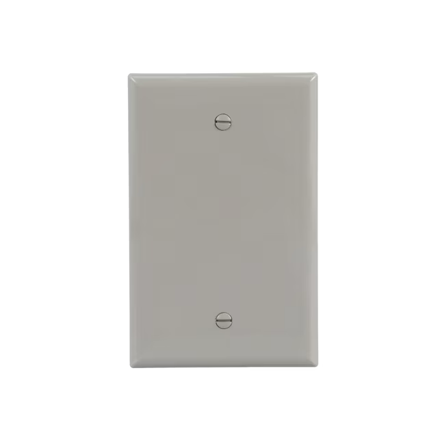 Placa de pared en blanco para interiores de policarbonato gris de tamaño mediano de 1 unidad Eaton