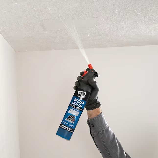 DAP 2 en 1 Spray para textura de techo a base de agua con palomitas de maíz blancas de 25 onzas líquidas 