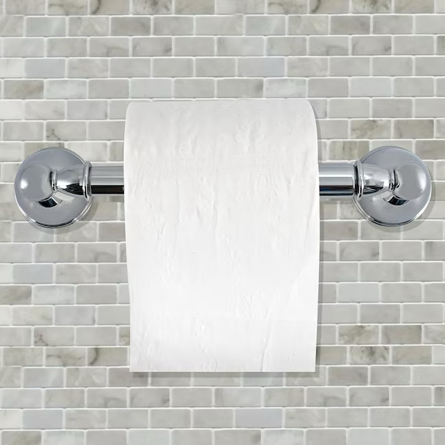 EZ-FLO Chrome Decorative Toilet Paper Holder