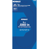 Kobalt Gen4, paquete de 5 hilos de corte precortados de 0,080 pulgadas x 16 pies