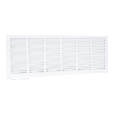 EZ-FLO 30 in. x 10 in. (Duct Size) Steel Return Air Grille White