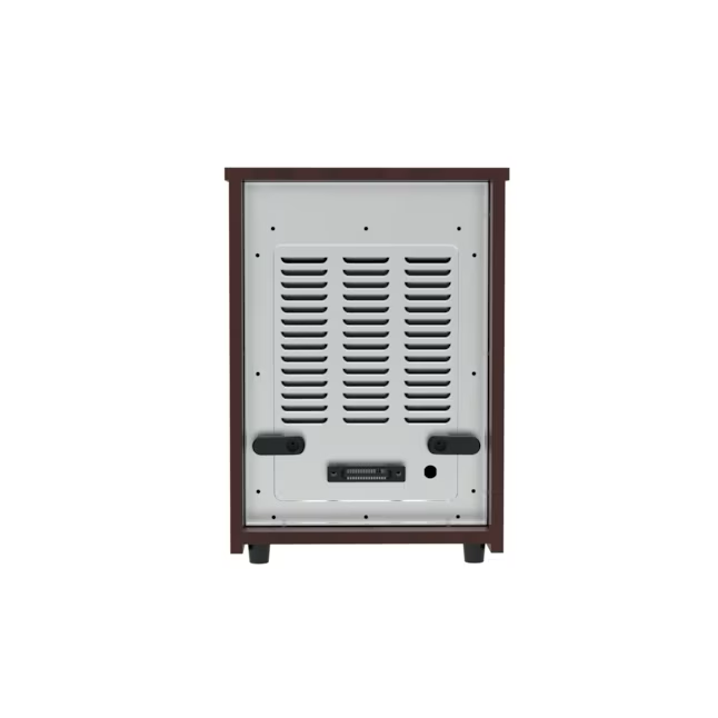 Utilitech Calentador eléctrico para interiores con gabinete infrarrojo de hasta 1500 vatios con termostato y control remoto incluidos