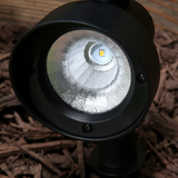 Foco reflector LED solar negro de 20 lúmenes Portfolio