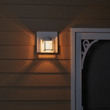 Project Source 1-Light 8.25-in White Outdoor Wall Light