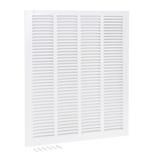 EZ-FLO 16 in. x 20 in. (Duct Size) Steel Return Air Grille White