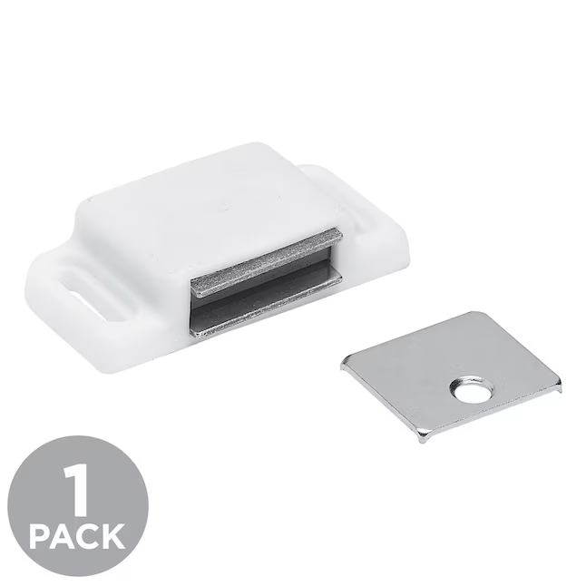 RELIABILT 50.8-mm White Magnetic Catch Cabinet Latch
