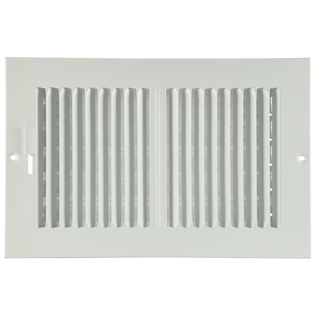 RELIABILT 10-in x 6-in 2-way Aluminum White Sidewall/Ceiling Register