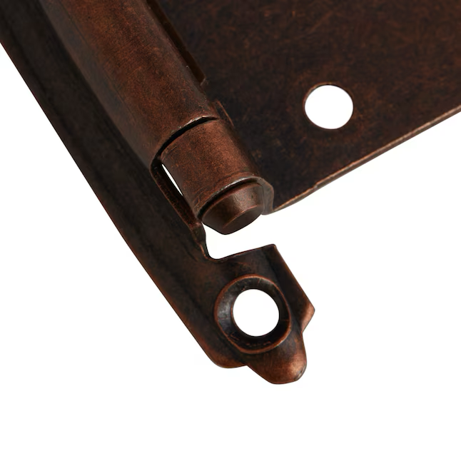 RELIABILT 200-Degree Adjustable Overlay Surface Self-closing Aged Bronze Cabinet Hinge, 1 Pair (2-Pieces)