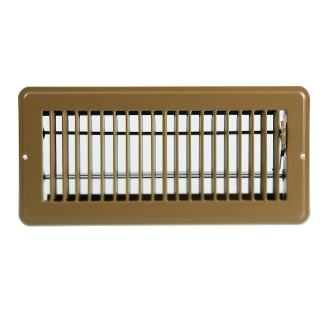 RELIABILT 4-in x 10-in Steel Brown Floor Register