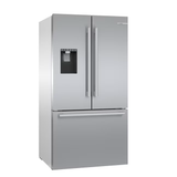 Refrigerador inteligente Bosch serie 500 de 26 pies cúbicos con puerta francesa, máquina de hielo, dispensador de agua y hielo (acero inoxidable) ENERGY STAR