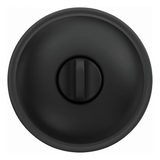 Home Front by Schlage Marwood - Pomo para puerta de privacidad para interior de cama/baño, color negro mate, paquete múltiple (paquete de 4)